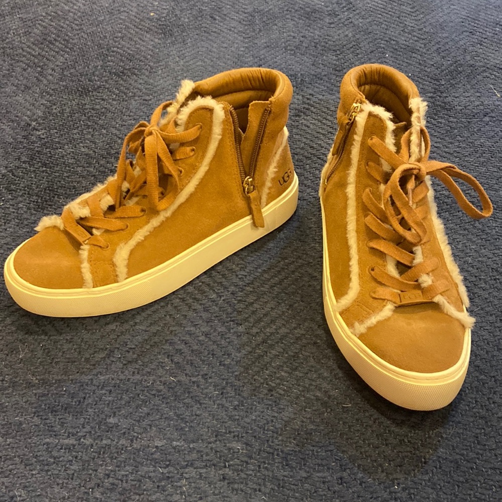 UGG high top sneakers with fur detail